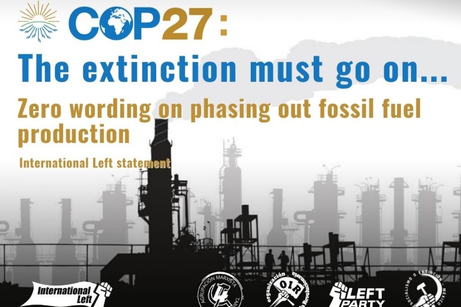 Zero wording on phasing out fossil fuel production